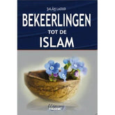 Boekcover met walnotenschil en blauwe bloemen voor Bekeerlingen tot de Islam salâh laud
